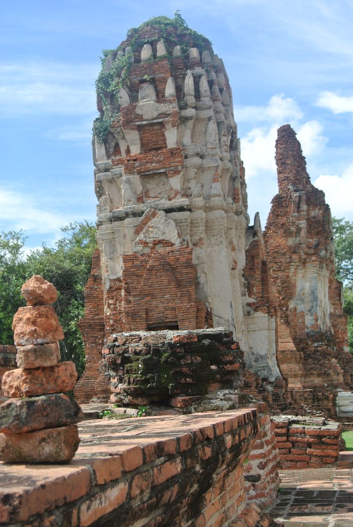 Cairns des temples d'Ayutthaya 