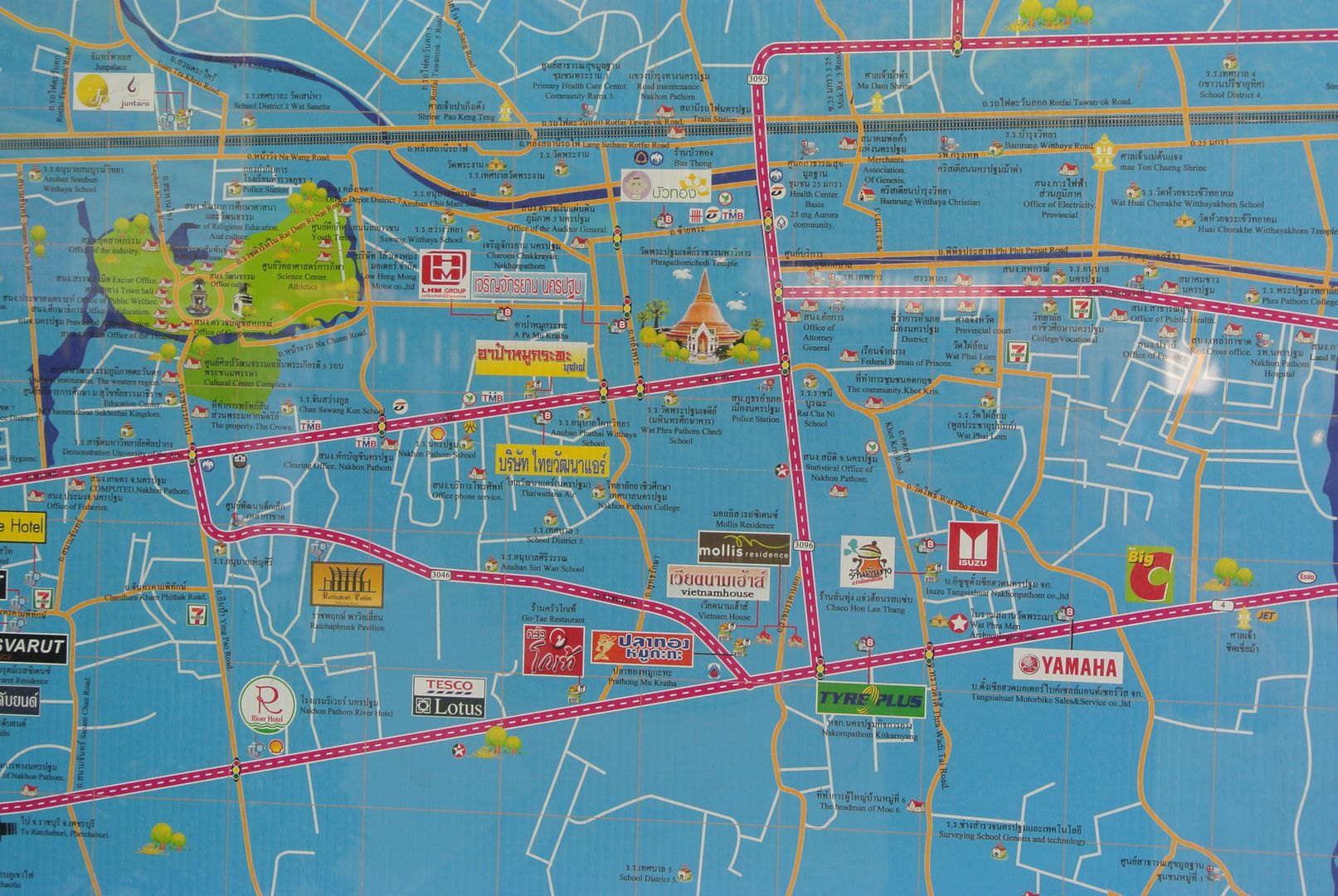 Nakhon Pathon Map
