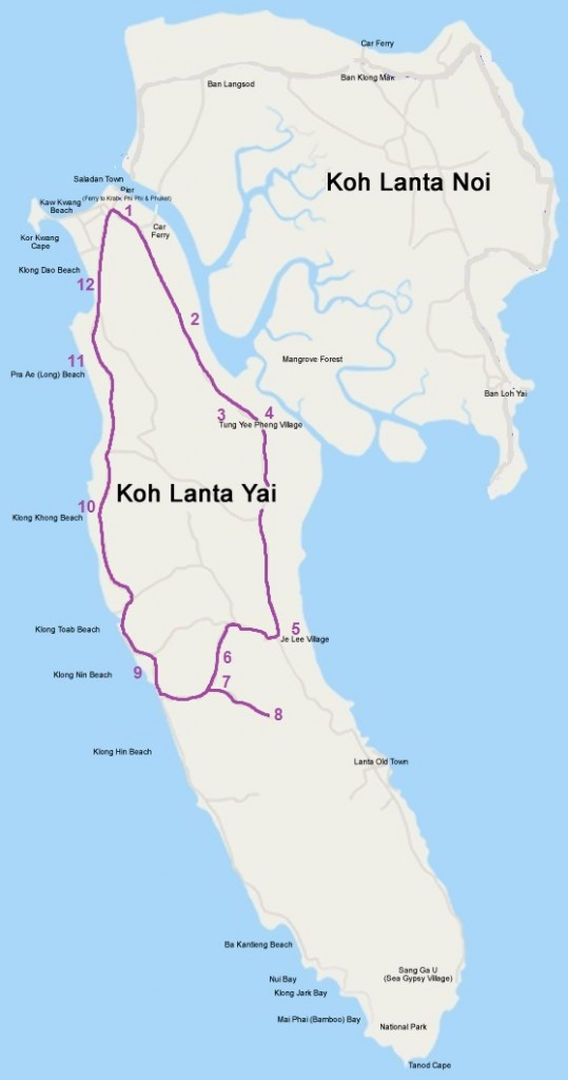 Koh Lanta, 4 idées de parcours en moto