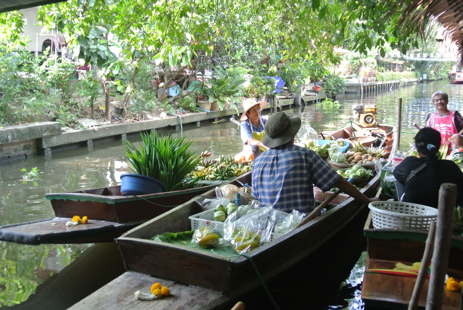 Le marché flottant de Klong Lad Mayon