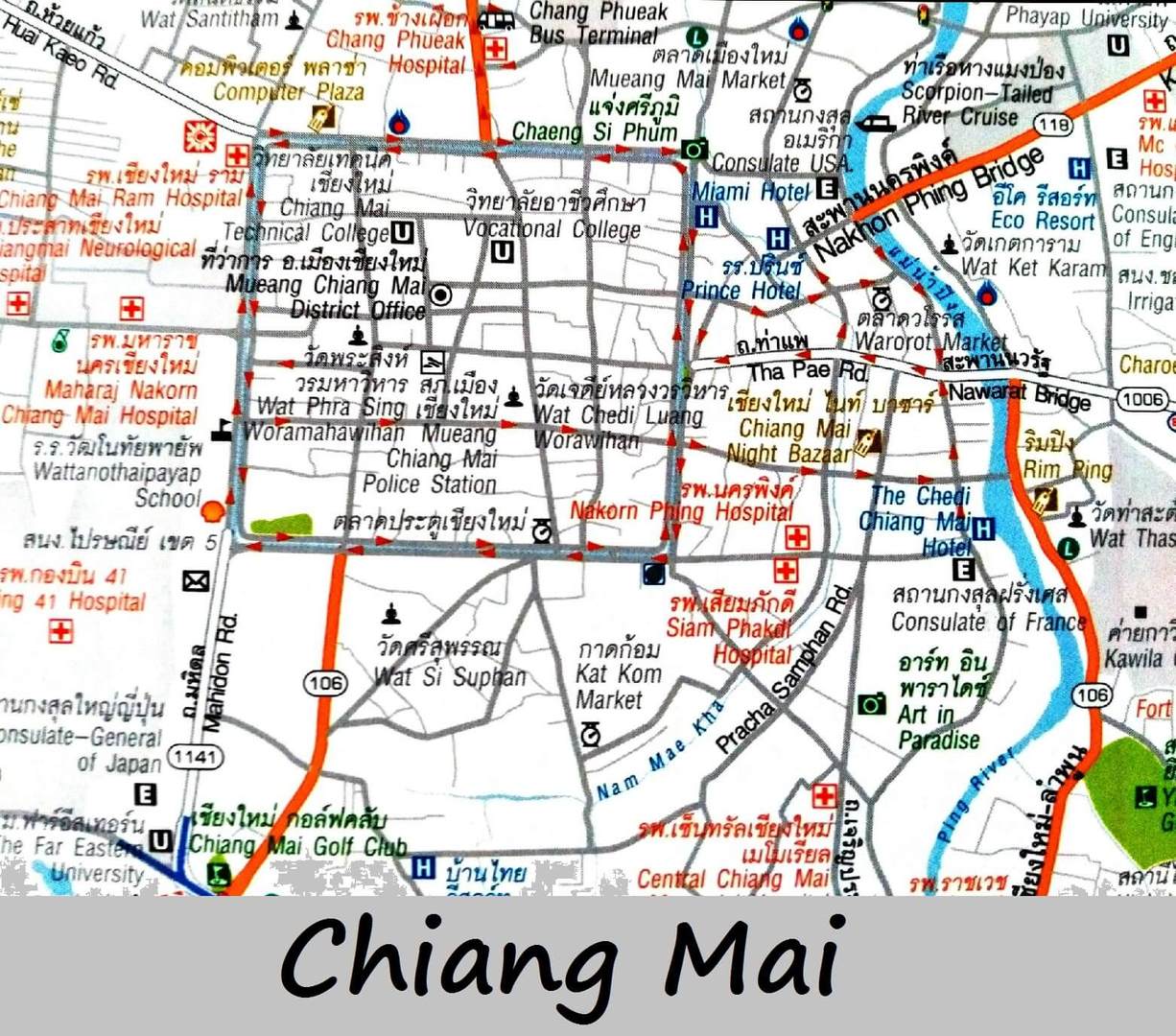 Transports Chang Mai : bus, train, avions