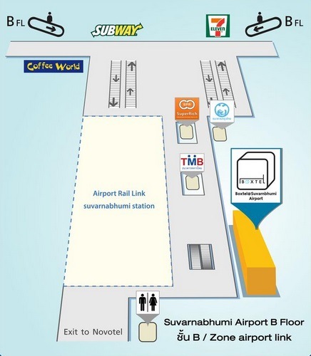 Pratique, Boxtel : le micro-hôtel dans l'aéroport Suvarnabhumi 