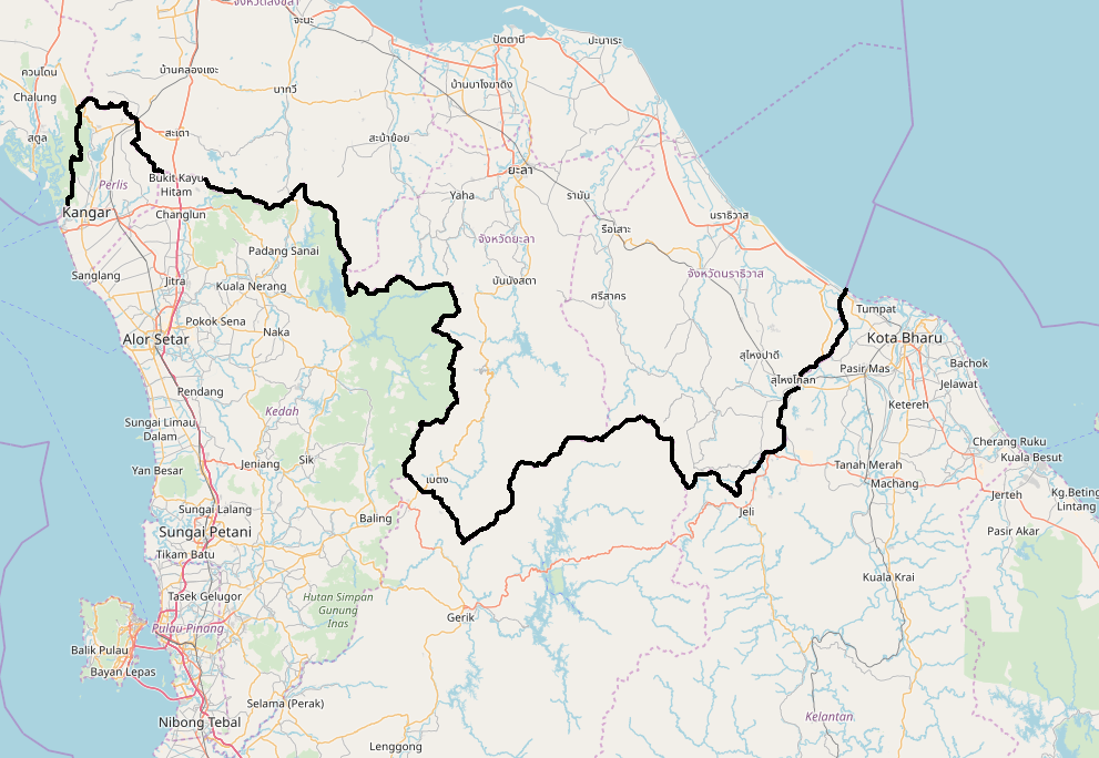 Frontière-thaïloande-Malaisie