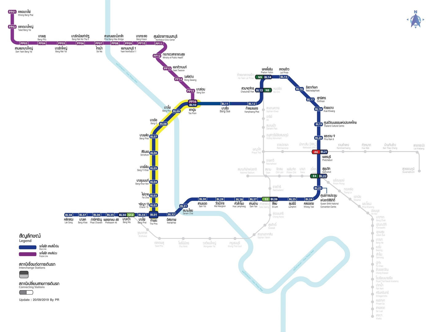 Map MRT Bangkok