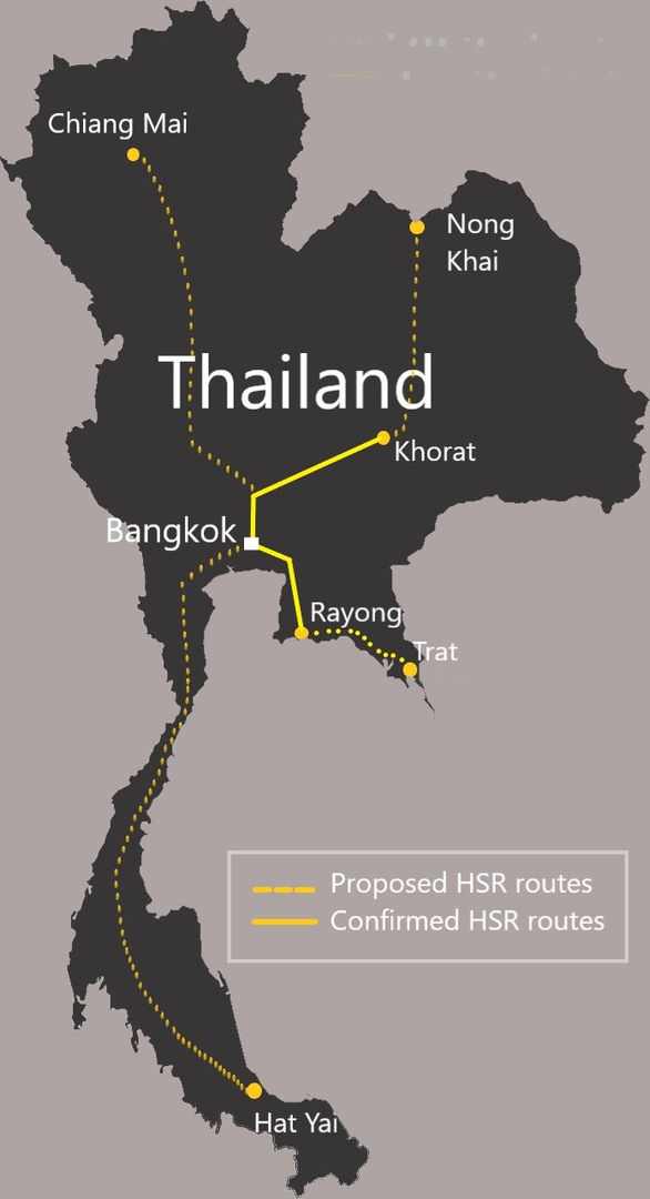 HSR Thailand Project - Projet des lignes TGV thailandais