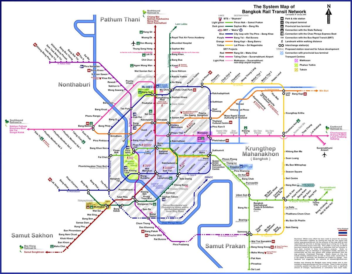 Bangkok Metro Map 2024 - Sula Bettina