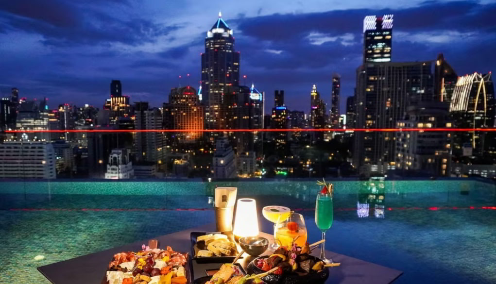 Bangkok: Valentine’s Day at a Rooftop Bar