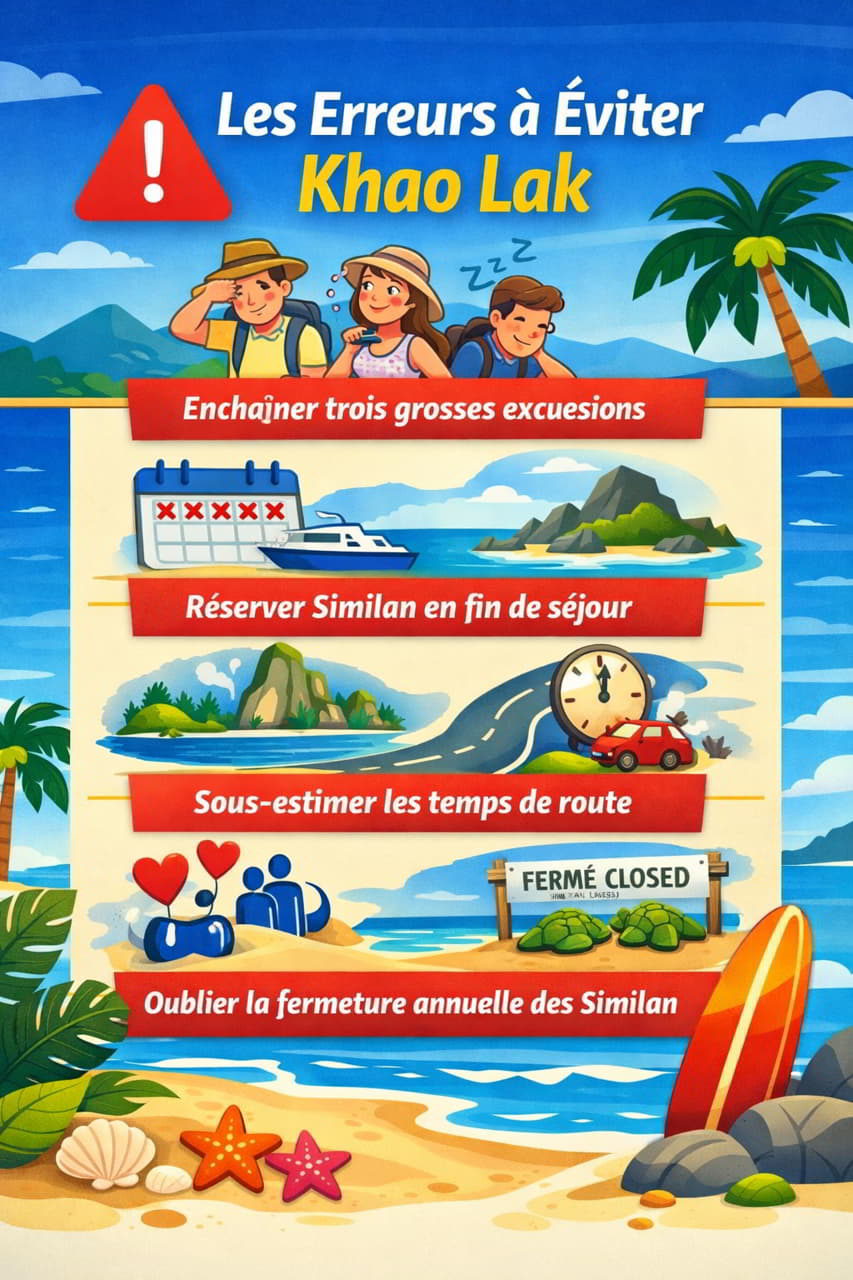 Les erreurs à éviter à Khao Lak