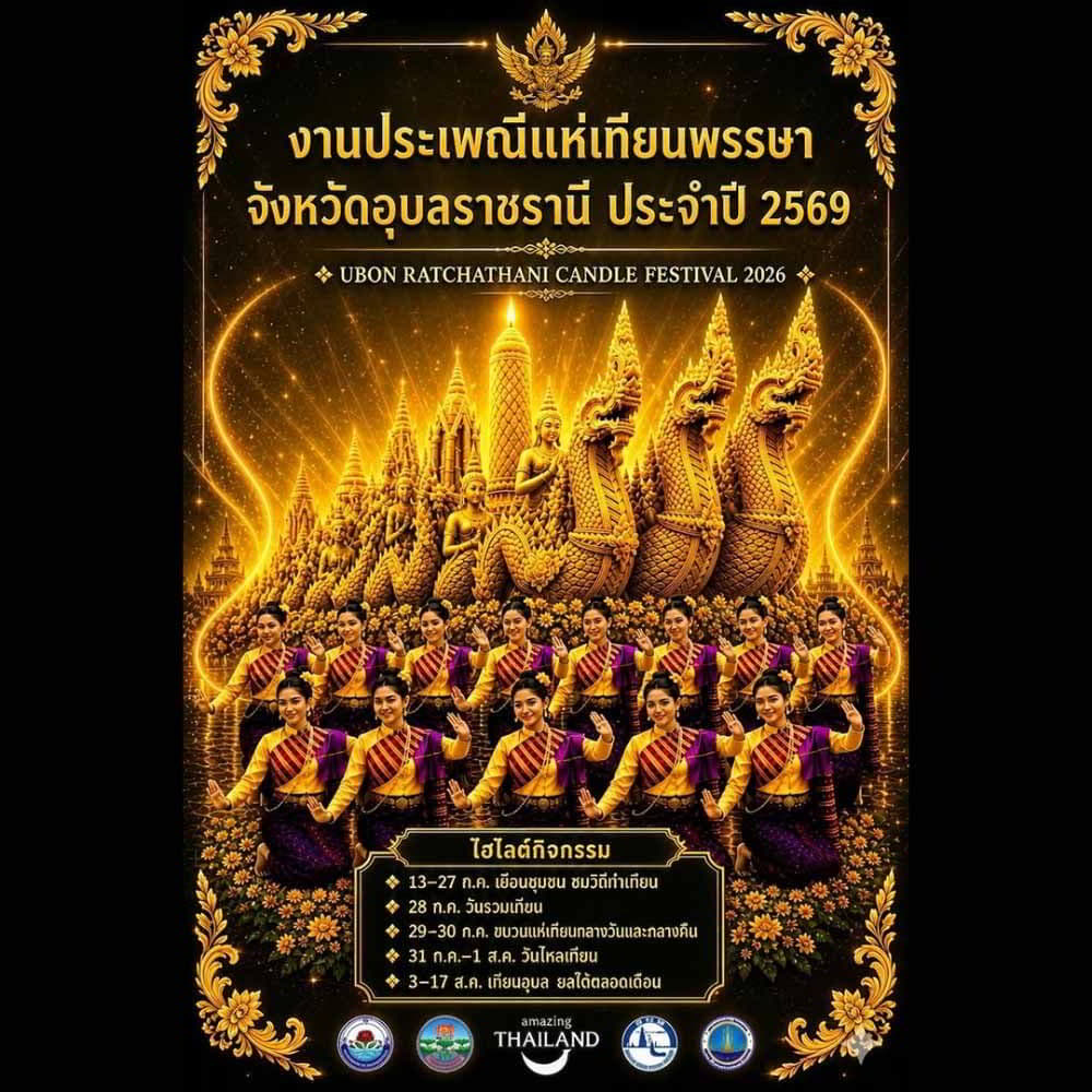 Ubon Ratchathani Candle Festival 2026 programme